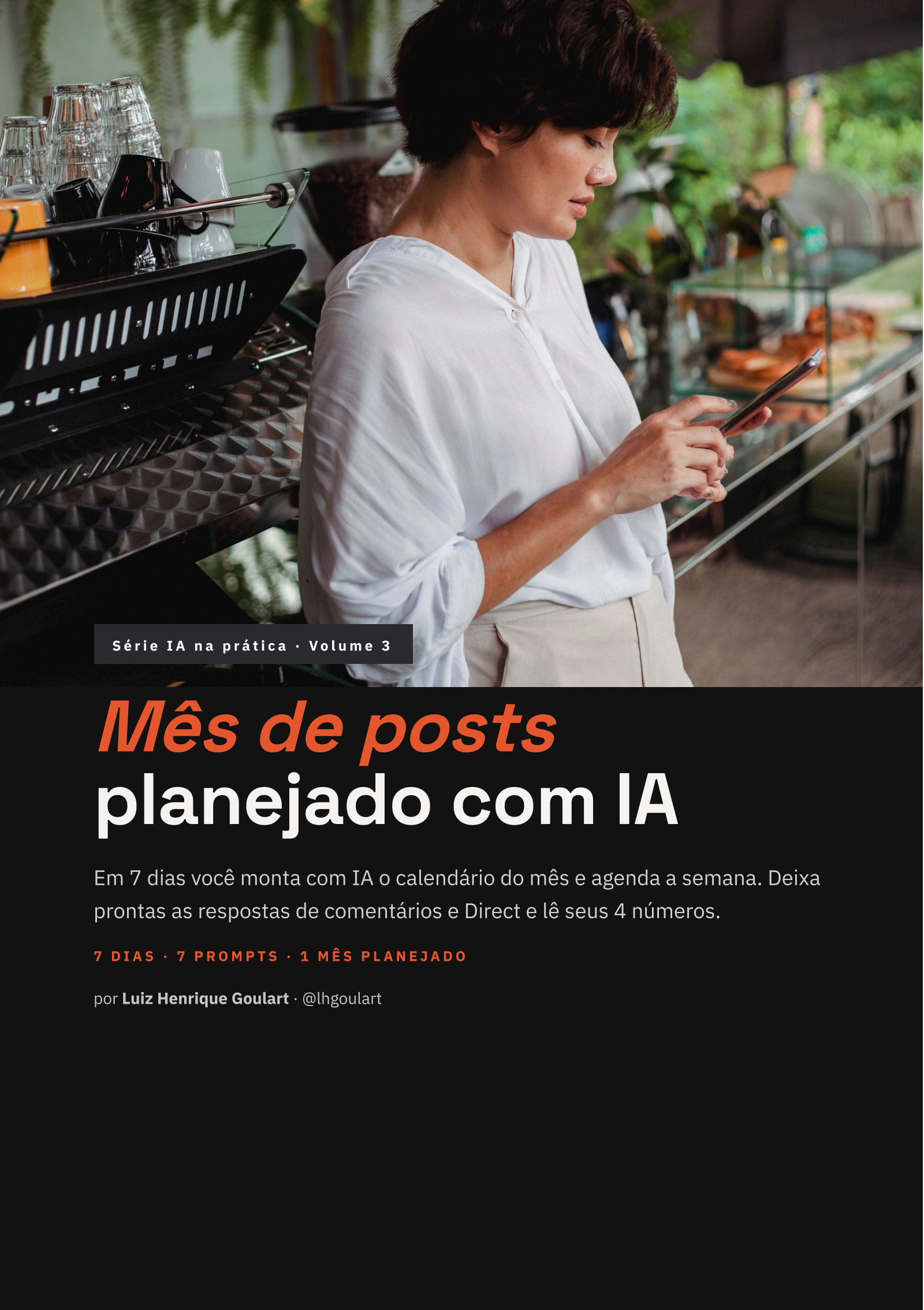 Mês de posts planejado com IA