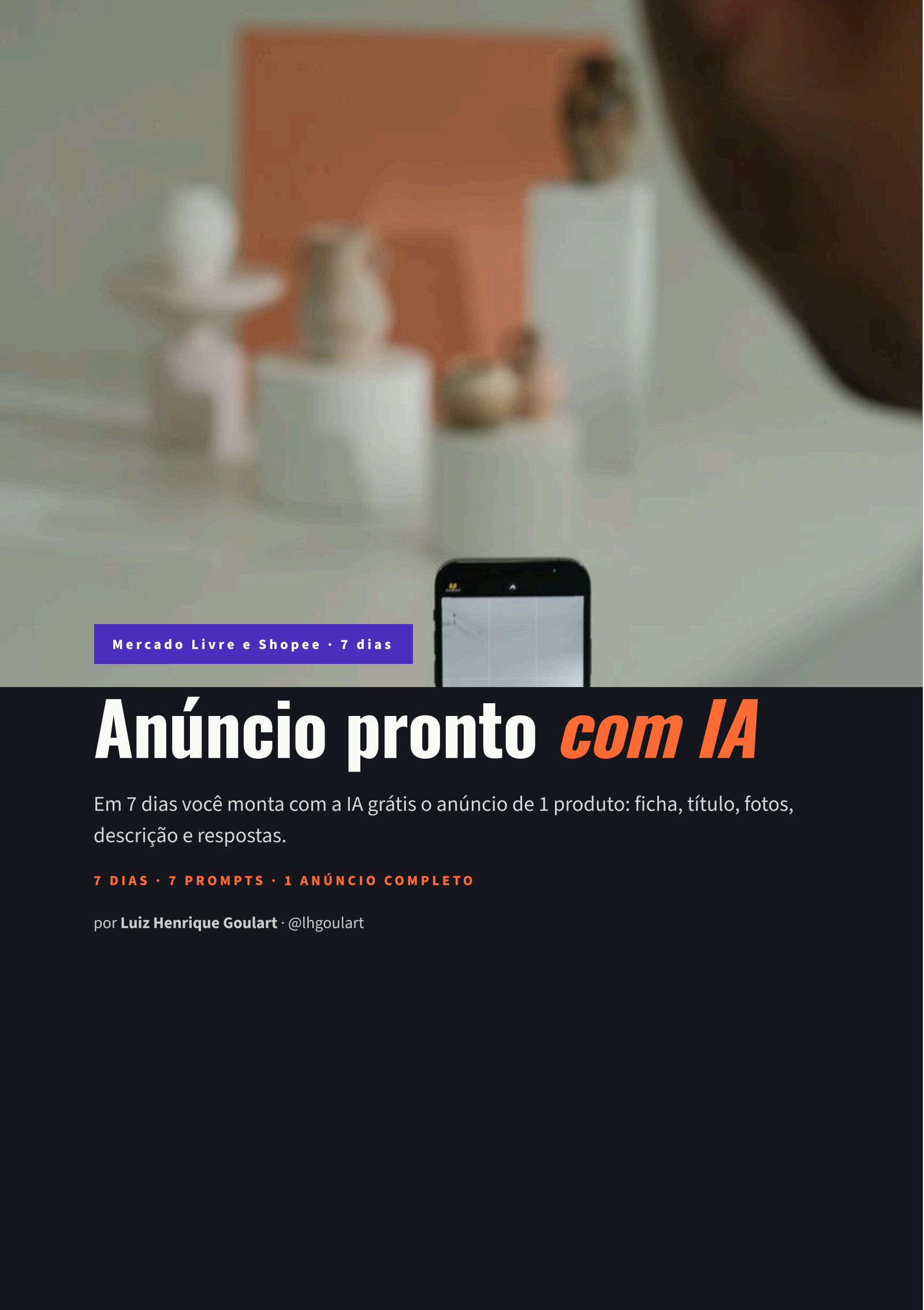 Anúncio pronto com IA