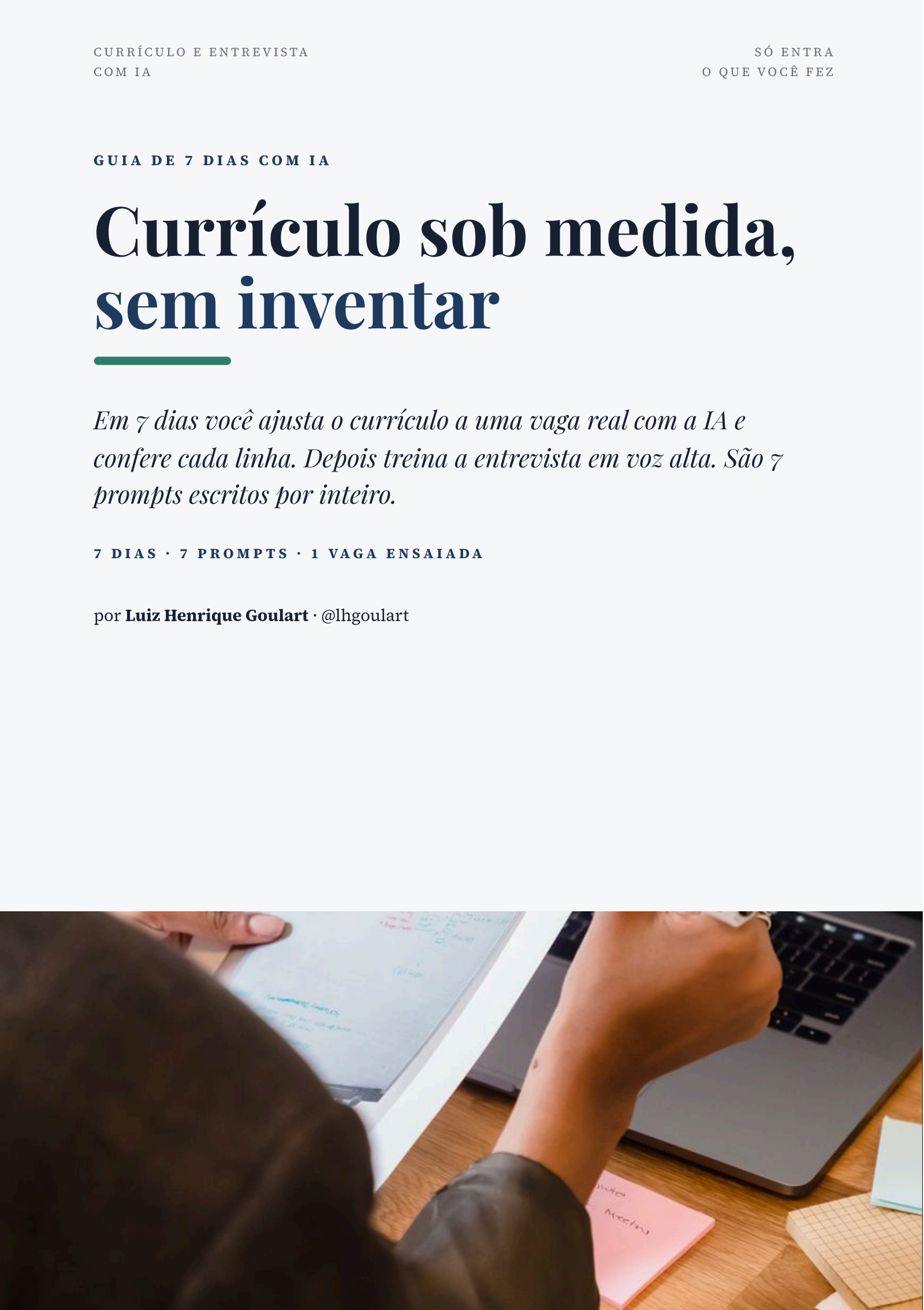 Currículo sob medida, sem inventar