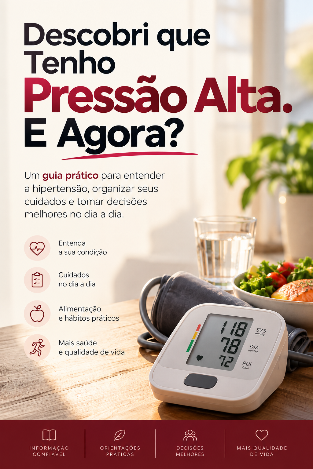 Descobri que Tenho Pressão Alta. E Agora?