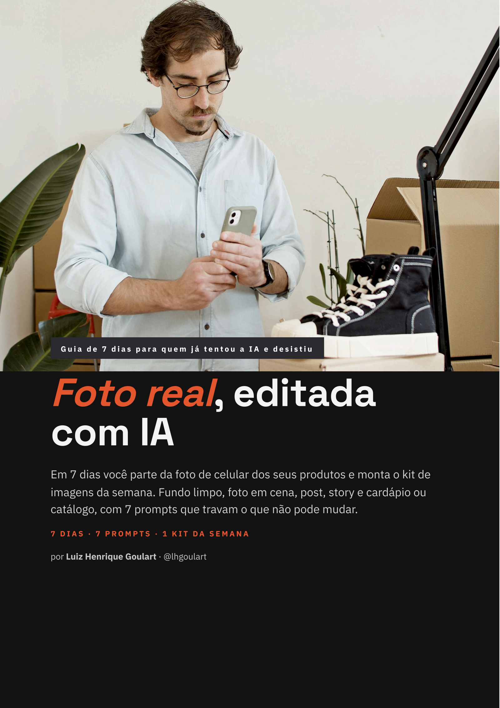 Foto real, editada com IA