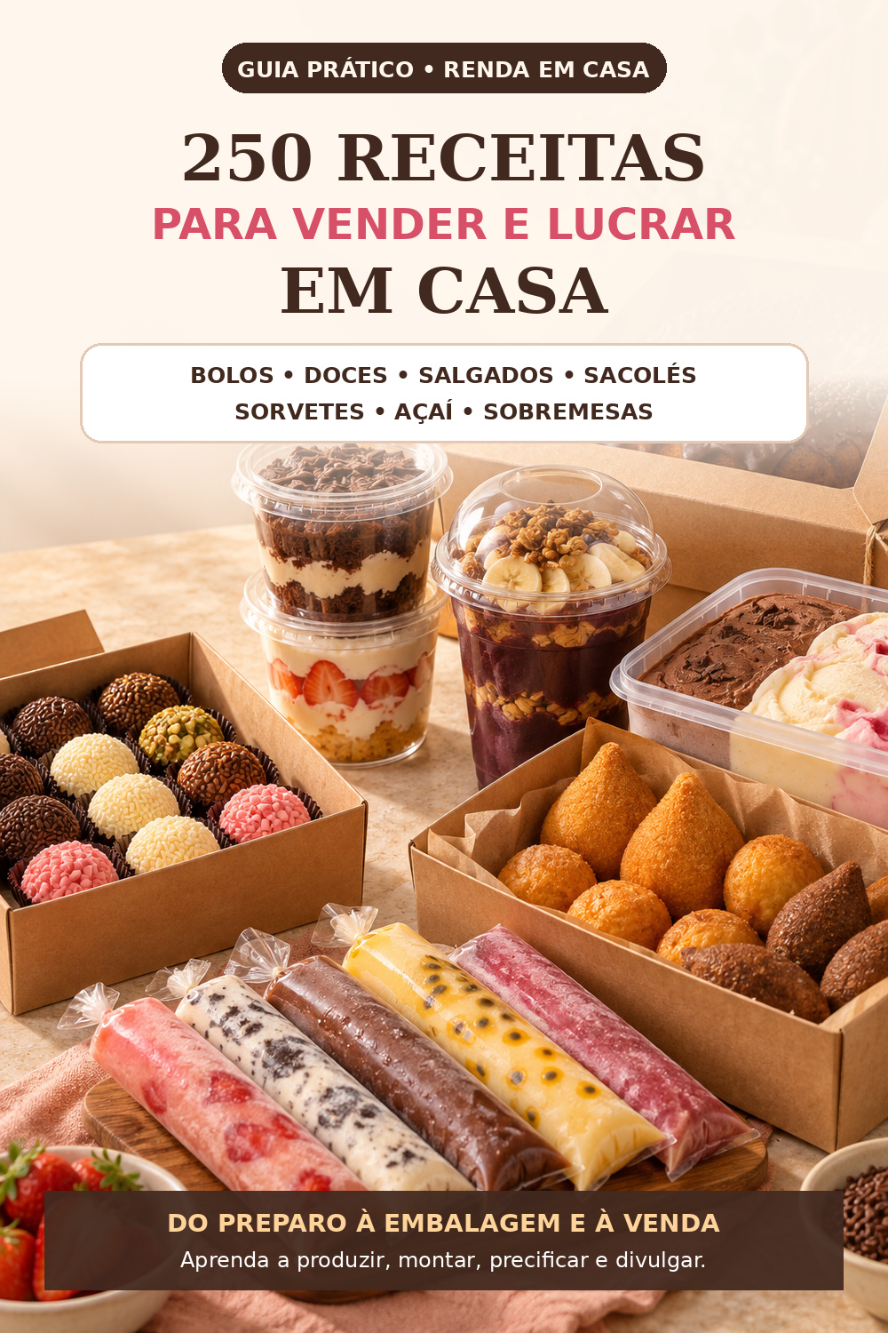 250 Receitas para Vender e Lucrar em Casa
