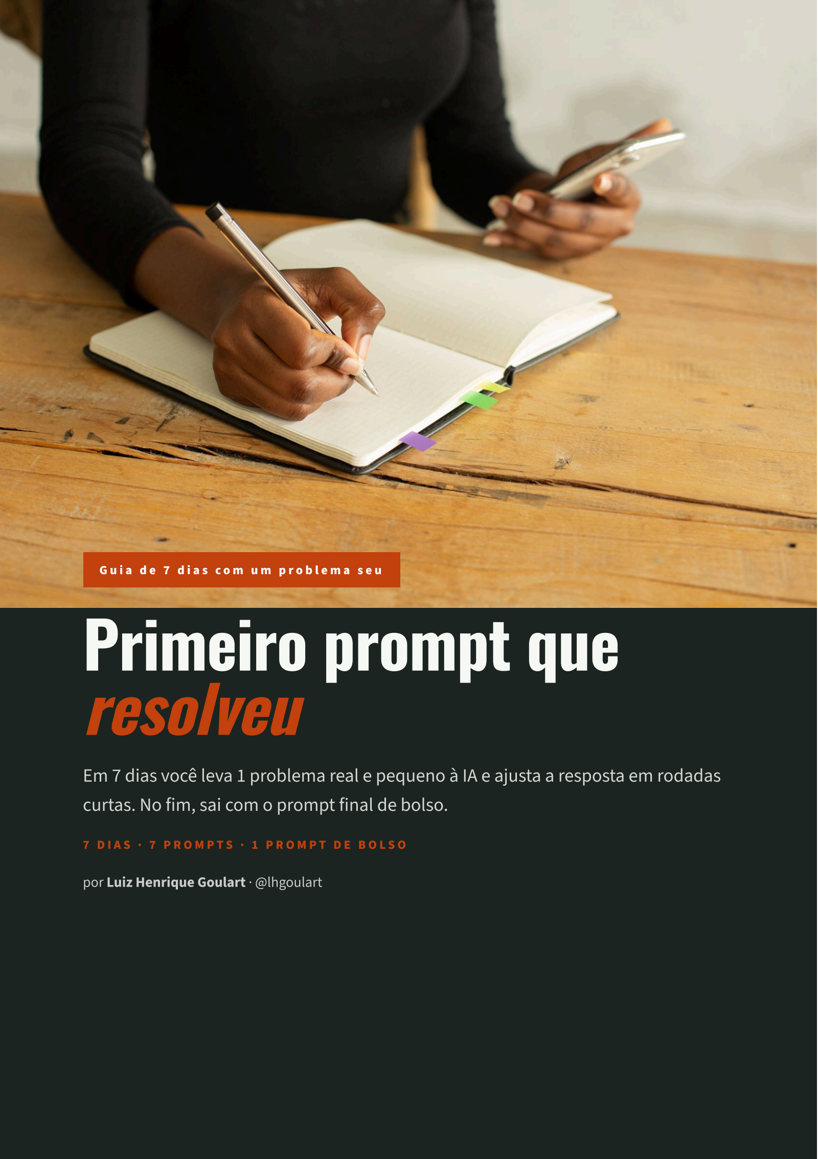 Primeiro prompt que resolveu